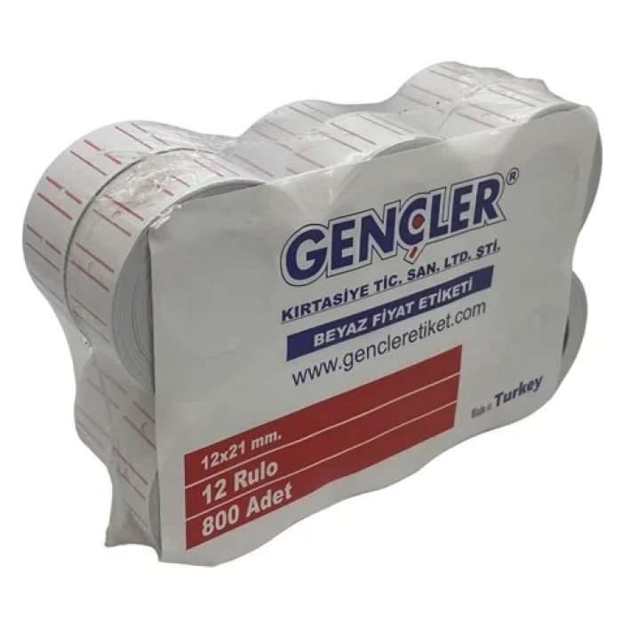 Etiketleme Makinesi Market Tipi Etiket 96Adet