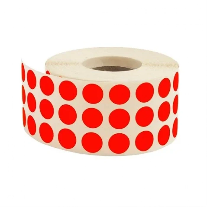 Etiketleme Makinesi Nokta Etiket Kırmızı