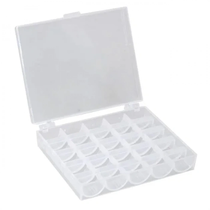 Ev Tipi Aile Dikiş Makinesi 25Li Şeffaf Masura Saklama Kutusu