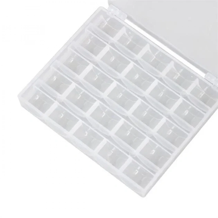 Ev Tipi Aile Dikiş Makinesi 25Li Şeffaf Masura Saklama Kutusu