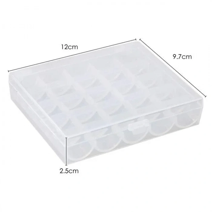 Ev Tipi Aile Dikiş Makinesi 25Li Şeffaf Masura Saklama Kutusu