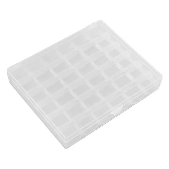 Ev Tipi Aile Dikiş Makinesi 36Lı Şeffaf Masura Saklama Kutusu