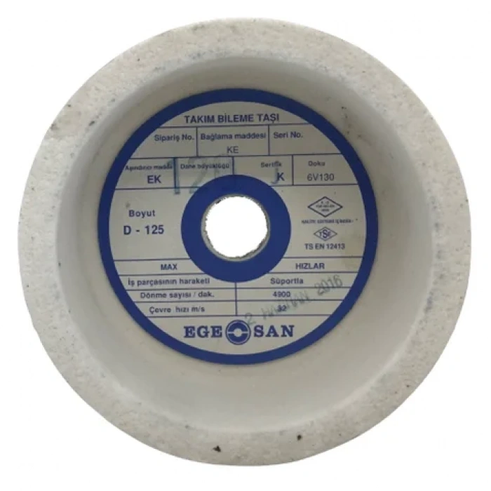 Hızar Makinesi Çanak Bileme(Zımpara) Taşı / D-125