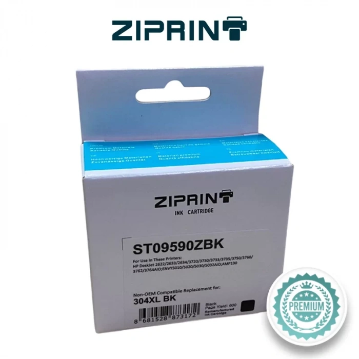 Muadil Kartuş HP (ZIPRINT)  304XLN9K08AE  Siyah
