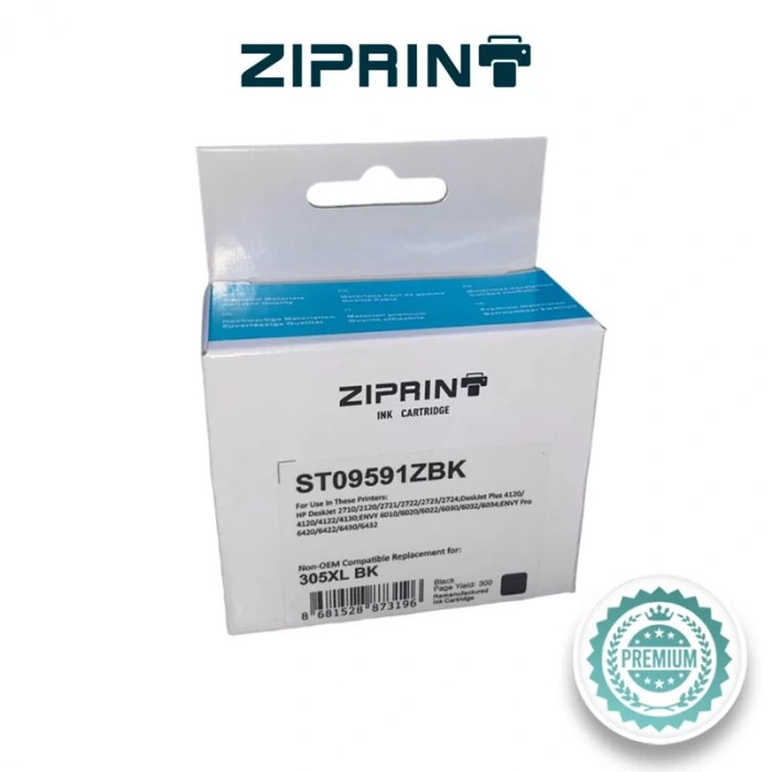 Muadil Kartuş HP (ZIPRINT)  305XL3YM62AE  Siyah