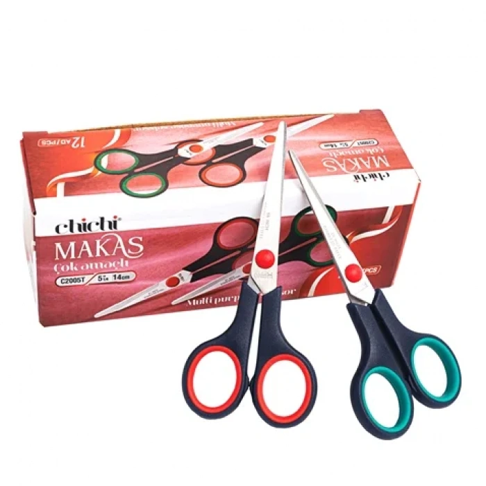 Plastik Saplı Çok Amaçlı Makas 5-1/2 İnç 14Cm / C2005T