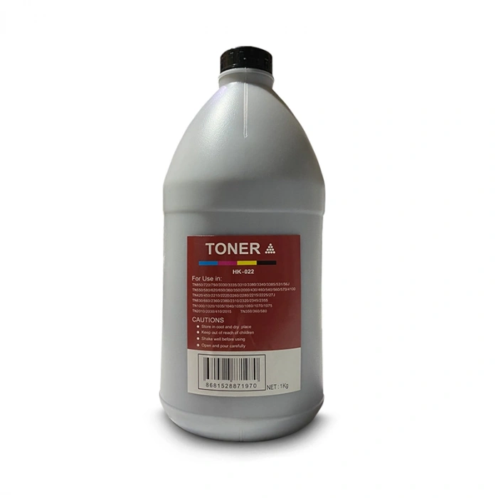 Toner Tozu Brother Uyumlu HK-022  TN1040,TN2355  Yuvarlak şişe 1000 GR