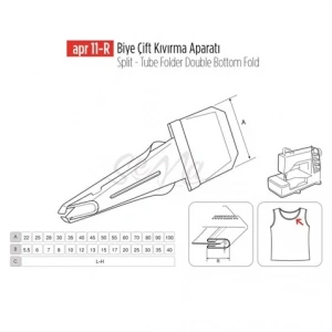 Biye Çift Kıvırma Apara Telli 30X8mm / APR 11-R