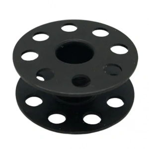 Düz Makine Metal Siyah Tırnaksız Masura / 270010(2HB)