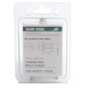 Düz Makine Plaka Vidası Siyah / 100032-003 100ADET