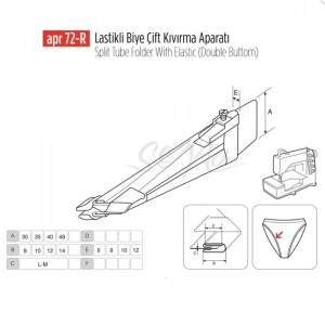 Lastikli Biye Çift Kıvırma Aparat 28-7Mm/APR 72R