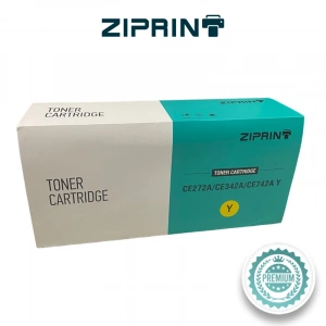 Muadil Toner HP Uyumlu (ZIPRINT) CE272A,CE342A,CE742A SARI (1600 Sayfa) Sarı