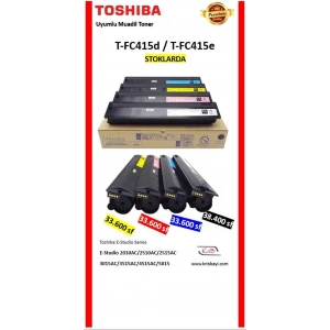 Premium Muadil Toner Toshiba Uyumlu TFC415D,EStudio 3015AC,3515AC,5015AC,2110AC (33.600 Sayfa)  Kırmızı