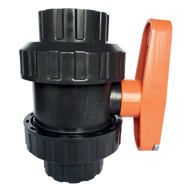 2” U-PVC Çift Rekorlu İçten Dişli Küresel Vana