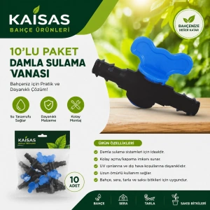 Kurtağızlı Damlama Vanası 16x16 10LU