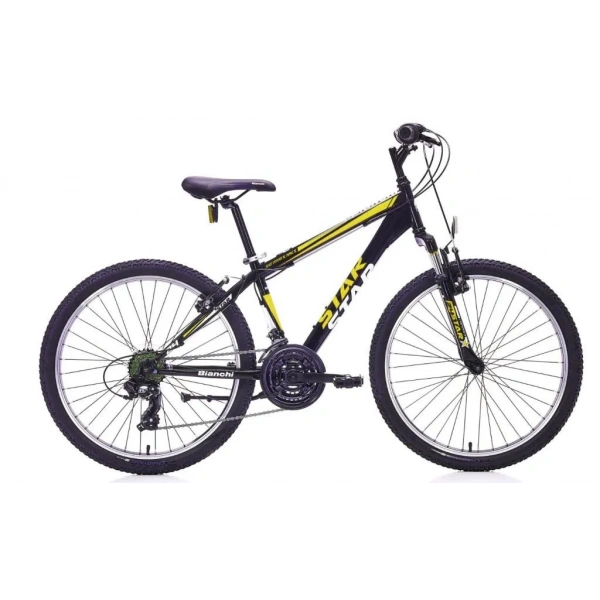 Bianchi Star V Fren 21 Vites 24 Jant Dağ Bisikleti Siyah Sarı