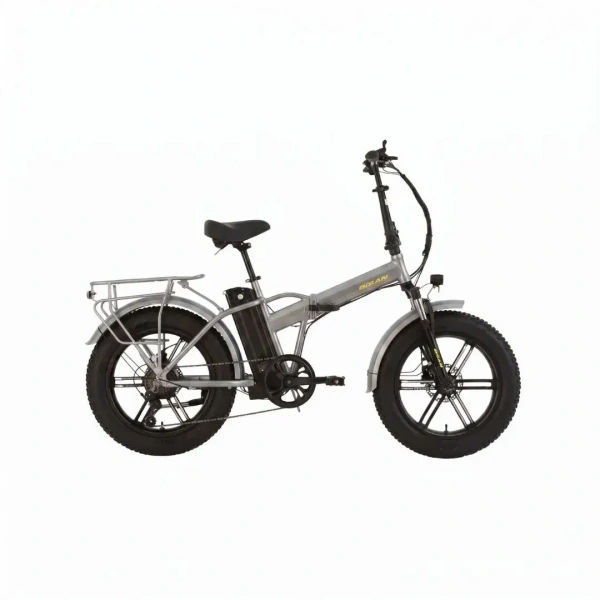 Bisan E-Folding F3 20 Jant 7 Vites 43 Cm Metalik Gri Elektrikli Katlanır Bisiklet