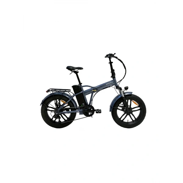 Bisan E-Folding F4 20 Jant 7 Vites Metalik Gri Elektrikli Katlanır Bisiklet