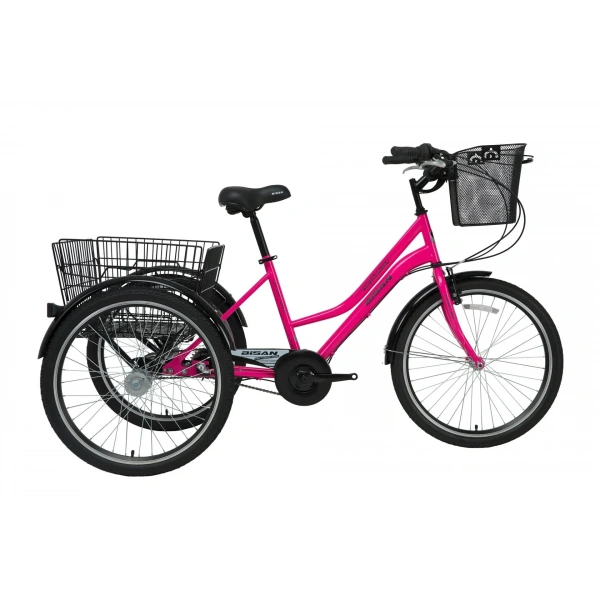 Bisan Porter Nexus 3 Vites 24 Jant Şehir Kargo Bisikleti Pembe Siyah 39 Kadro