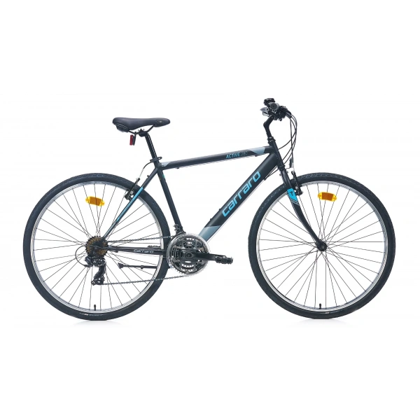 Carraro Active 280 V Fren 21 Vites 28 Jant Şehir Bisikleti Siyah Mavi 49 Kadro