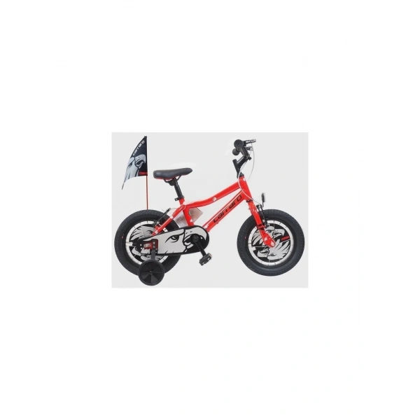 Carraro Red Eagle Alüminyum Kadro 14 Jant Çocuk Bisikleti Kırmızı Siyah