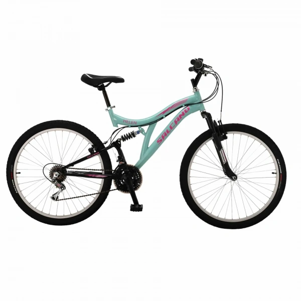 Salcano Helen 24 Jant V-Fren Mint Yeşili Pembe Dağ Bisikleti 14 Kadro
