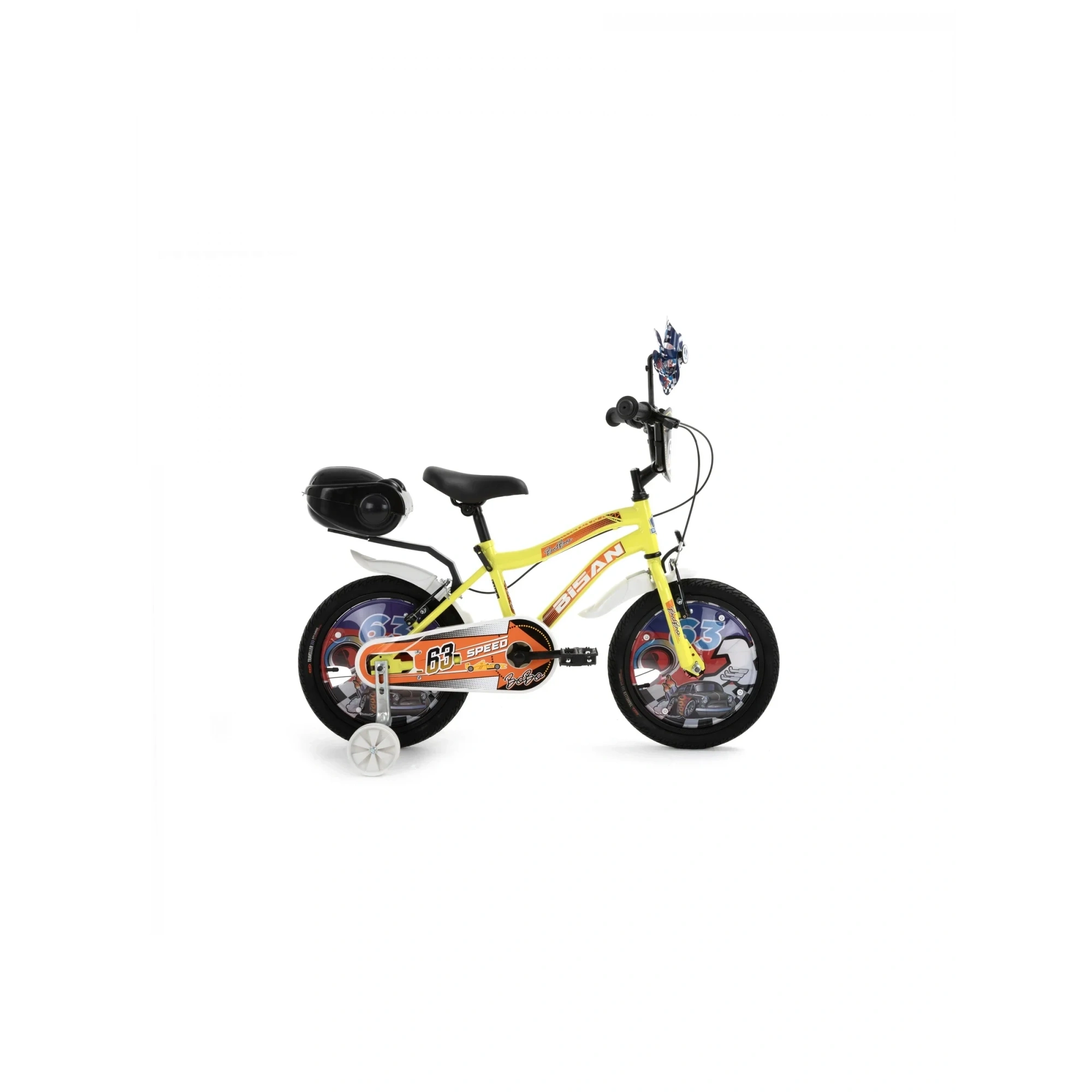 Bisan Bobo 16 Jant V Sarı Turuncu Çocuk Bisikleti 26 Kadro