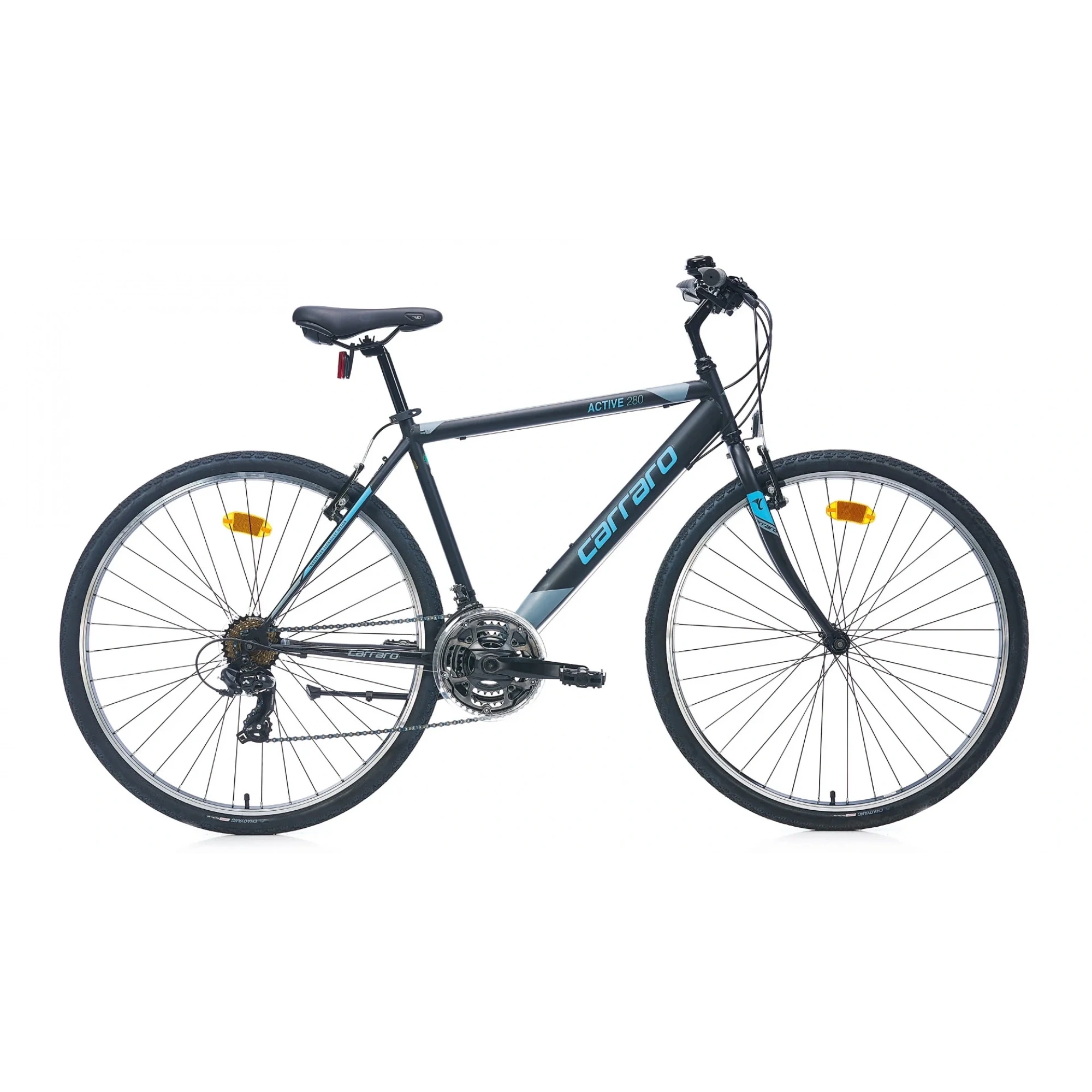 Carraro Active 280 V Fren 21 Vites 28 Jant Şehir Bisikleti Siyah Mavi 49 Kadro