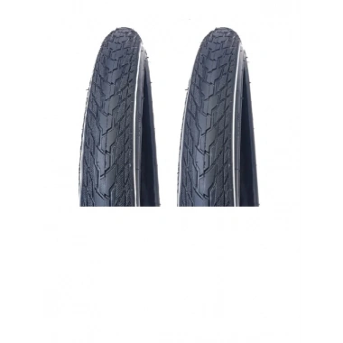 28 Jant 28x1.5/8x1.1/4 (700x32) 2 mm Zırhlı Reflektörlü Bisiklet Dış Lastiği X 2 Adet (5101)