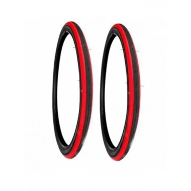 28 Jant 700x23 (23-622) 1 mm Zırhlı Kırmızı Yanak Bisiklet Dış Lastiği X 2 Adet (7044)