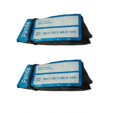 Panda 12 Jant 12x1.75 - 12x2.125 Bisiklet İç Lastiği AV 40 mm Motor Sibop X 2 Adet
