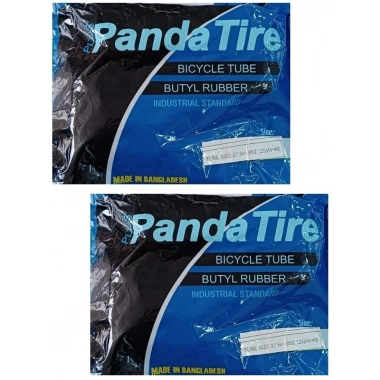 Plus Panda 27.5 Jant 27.5x1.95 - 27.5x2.125 Bisiklet İç Lastiği AV 48 mm Motor Sibop X 2 Adet