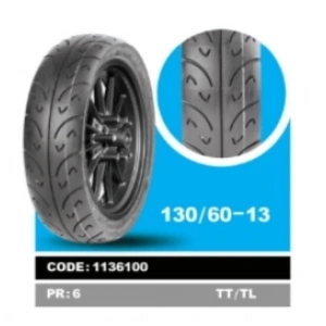 Yasa 130/60-13 Scooter Motosiklet Dış Lastiği Tubeless 4PR