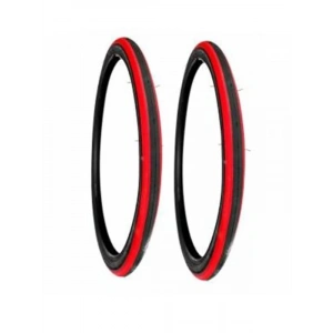 28 Jant 700x23 (23-622) 1 mm Zırhlı Kırmızı Yanak Bisiklet Dış Lastiği X 2 Adet (7044)