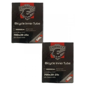 700x20-25c (20-25x622-635) FV 80 mm İnce Sibop Bisiklet İç Lastiği X 2 Adet (Kutulu)