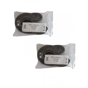 700x20 (700x23/700x25) FV 80 mm İnce Sibop Bisiklet İç Lastiği X 2 Adet