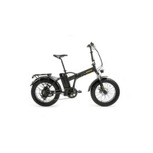 Bisan E-Folding F2 Shimano 7 Vites Disk Fren 20 Jant Elektrikli Katlanır Bisiklet Siyah Sarı