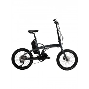 Bisan E-Folding Strike HD Fren Alivio 9 Vites 20 Jant Elektrikli Katlanır Bisiklet Gri Siyah 46 Kadro