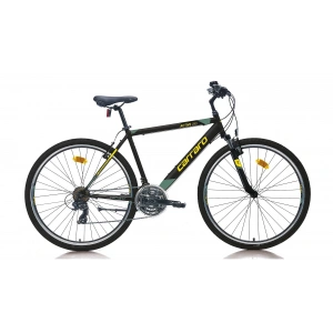 Carraro Active 290 V Fren 21 Vites 28 Jant Şehir Bisikleti Siyah Sarı Yeşil 52 Kadro