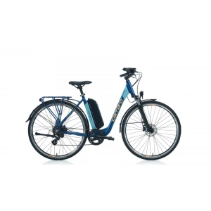 Carraro E-Line eComfort 2.1 HD Fren 7 Vites 28 Jant Elektrikli Şehir Bisikleti Mat Navy Mavi 47 Kadro