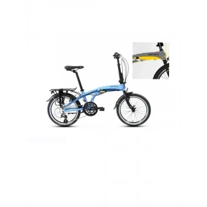 Carraro Flexi 116 V Fren 16 Vites 20 Jant Katlanır Bisiklet Mat Kül Gri Siyah Sarı 32 Kadro