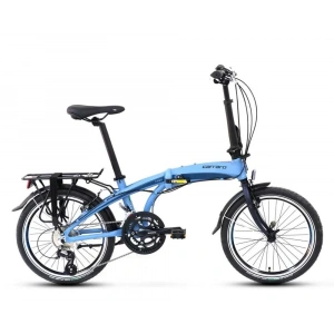 Carraro Flexi 116 V Fren 16 Vites 20 Jant Katlanır Bisiklet Mat Mavi Siyah 32 Kadro