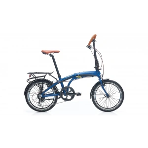 Carraro Flexi Comfort V Fren 8 Vites 20 Jant Katlanır Bisiklet Mat Navy Mavi Parlak Siyah 32 Kadro