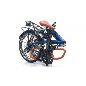 Carraro Flexi Comfort V Fren 8 Vites 20 Jant Katlanır Bisiklet Mat Navy Mavi Parlak Siyah 32 Kadro