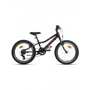 Carraro Red Eagle 20 Jant 6 Vites V Fren Çocuk Bisikleti Mat Siyah Kırmızı