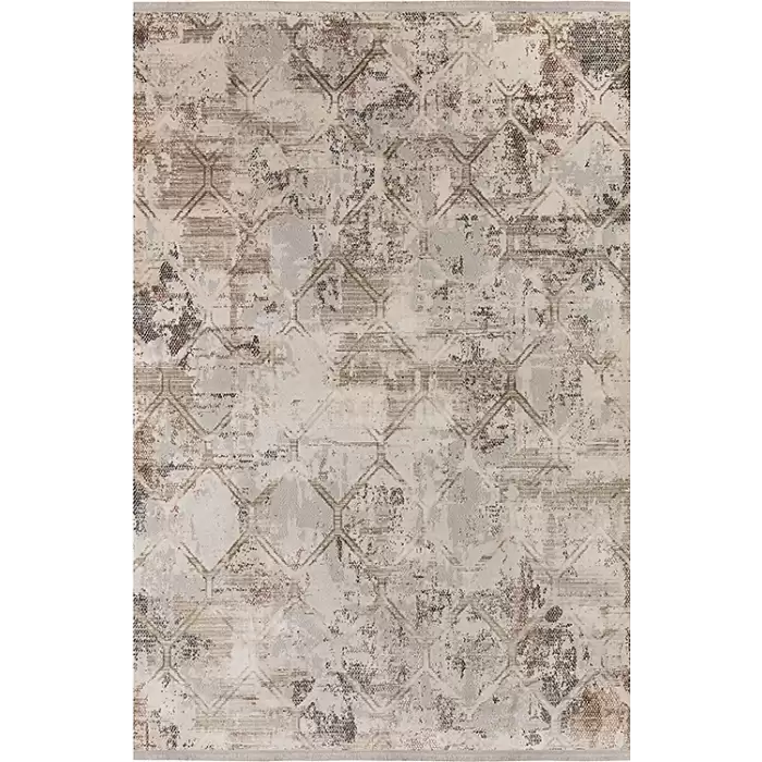 Angora Aqua A104B Bej Kahve Modern Halı