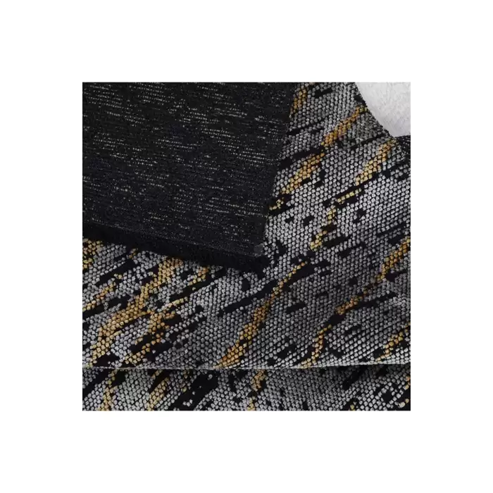 Angora Glamour 037PU Gri Sarı Modern Akrilik Salon Halısı