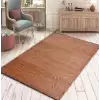 Halıca Julia 24021B D İnce Yıkanabilir Düz Renk Vizon Kilim