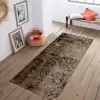 Halıca Şönil 066MB İnce Yıkanabilir Toprak Renk Dekoratif Kilim
