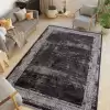 Halıca Black 33801 N İnce Bambu Yüksek Kalite Siyah Salon Halısı